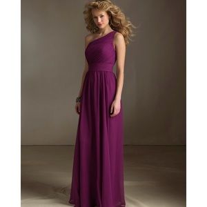 Mori Lee 20415 Bridesmaid Dress NAVY Chiffon